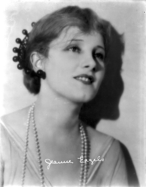 Jeanne Eagles on V-neck Top with Pearl Necklace Portrait Photo Print - Item # VARCEL698085
