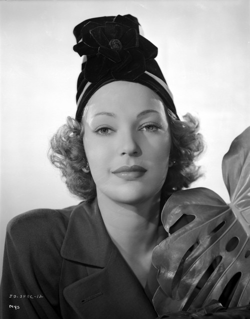 June Duprez on a Dark Top Portrait Photo Print - Item # VARCEL698064