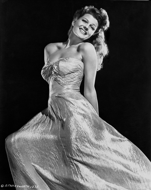 Rita Hayworth smiling With a Beautiful Gown Photo Print - Item # VARCEL698086