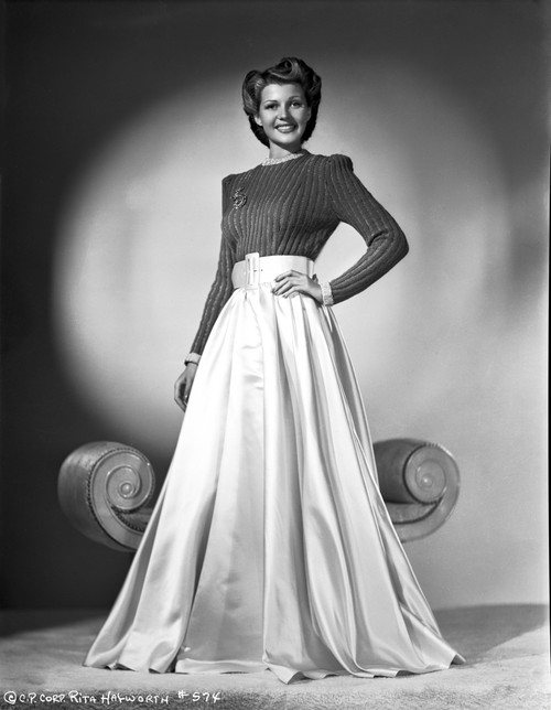 Rita Hayworth Posed with a White Photo Print - Item # VARCEL698089