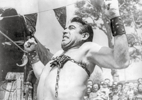 La Strada as Zampano Tied Up Scene Photo Print - Item # VARCEL698185
