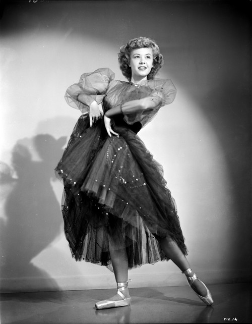 Vera Ellen on a Lace Dress and Dancing Ballet Portrait Photo Print - Item # VARCEL698198