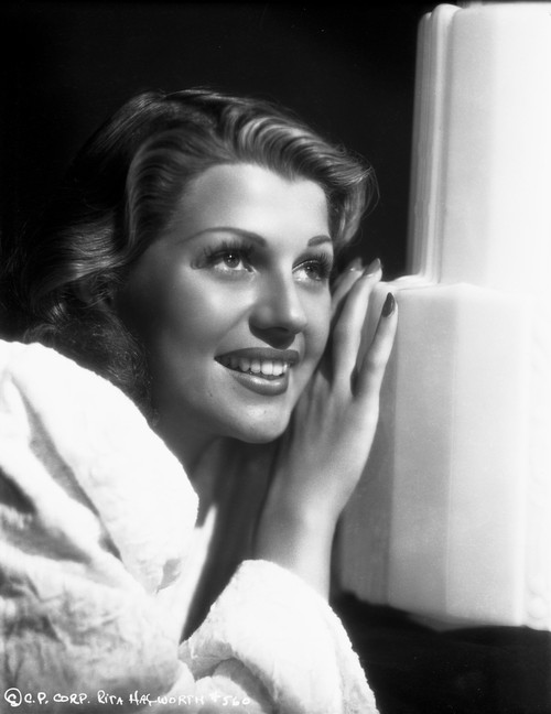 Rita Hayworth Beautiful Looking Up Posed Photo Print - Item # VARCEL698303