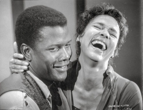Porgy And Bess smiling in Black and White Close Up Couple Portrait Photo Print - Item # VARCEL698322