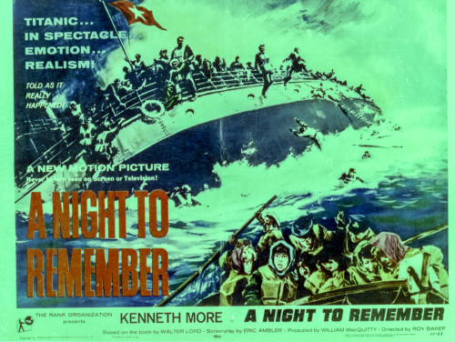 A promotional poster for A Night To Remember Photo Print - Item # VARCEL698349
