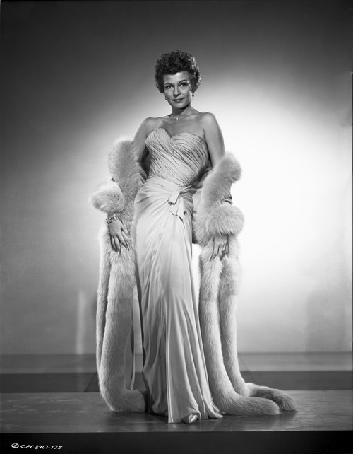 Rita Hayworth wearing a White Beautiful Gown Photo Print - Item # VARCEL698329
