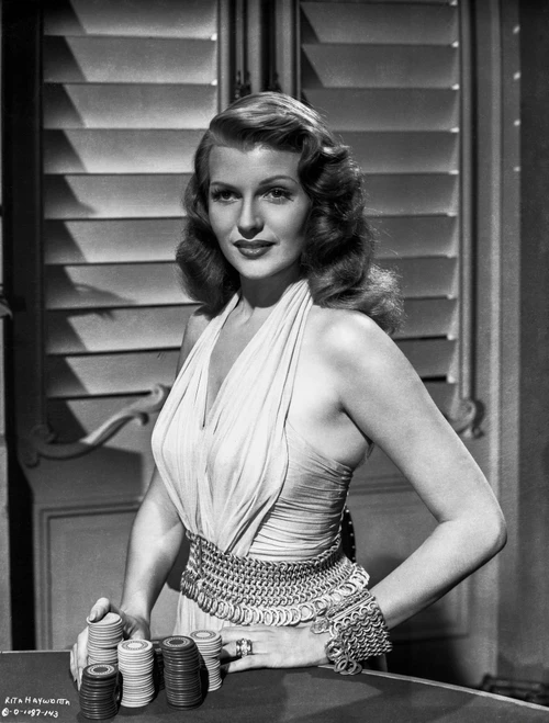 Rita Hayworth Posed in Blouse Photo Print
