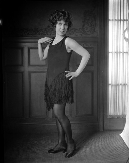 Louise Fazedna on a Cocktail Dress standing Pose Portrait Photo Print - Item # VARCEL698427