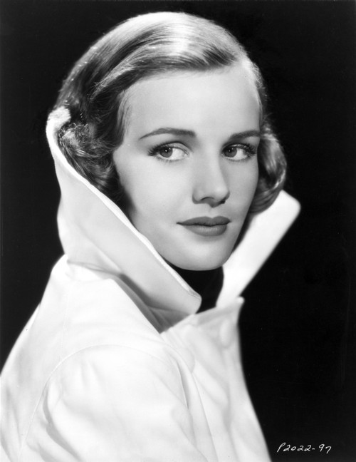 Frances Farmer in a Coat with Collars Popped Out Photo Print - Item # VARCEL698406