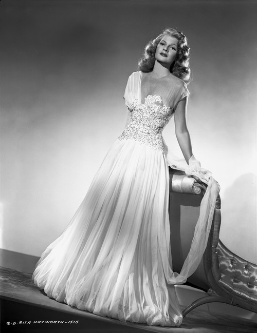 Rita Hayworth posed in Wedding Gown Photo Print - Item # VARCEL698413