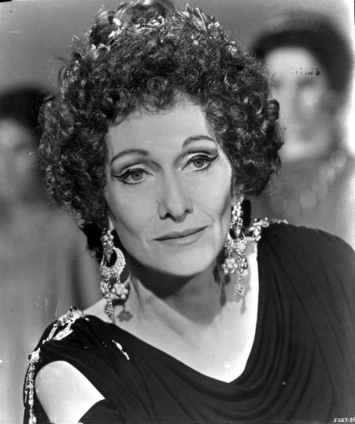 Sian Phillips on a Dark Top Leaning Side Ways Portrait Photo Print - Item # VARCEL698415
