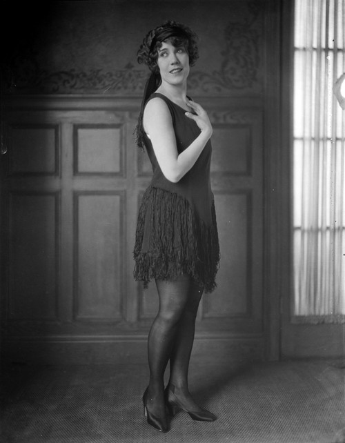 Louise Fazedna on Black Cocktail Dress Portrait Photo Print - Item # VARCEL698441