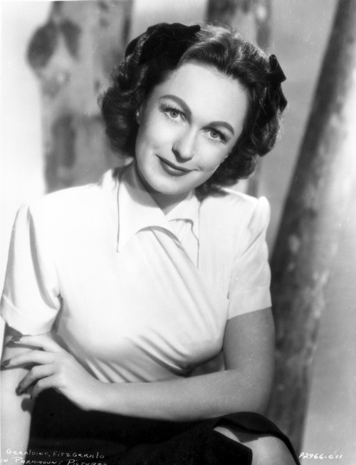 Geraldine Fitzgerald on Elegant Top sitting Portrait Photo Print - Item # VARCEL698515