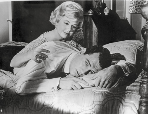 Pillow Talk Couple Scene in Black and White Photo Print - Item # VARCEL698617
