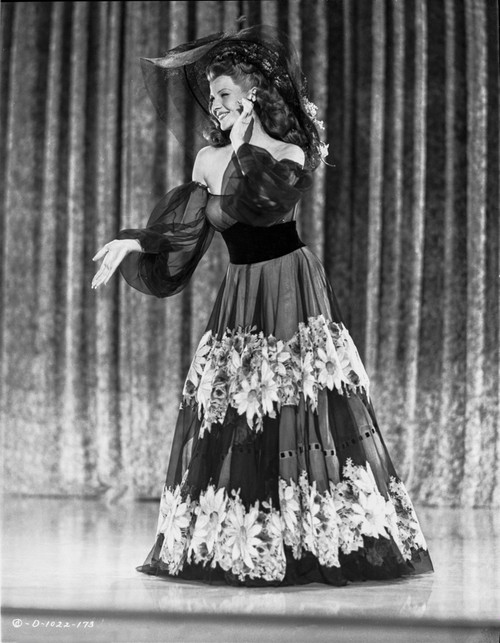 Rita Hayworth posed in Black Gown Photo Print - Item # VARCEL698616