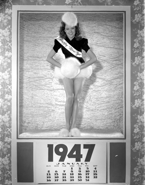 Carol Forman in Sash Holding a Furry Ball Photo Print - Item # VARCEL698621