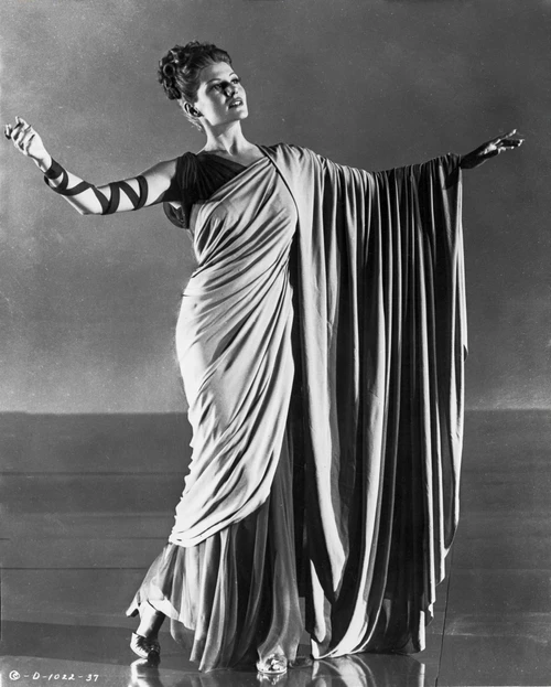 Rita Hayworth Pose in Roman Gown Photo Print