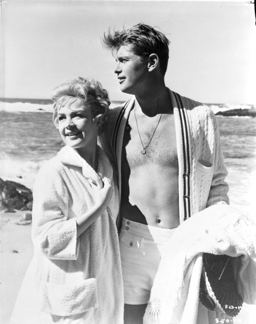 Summer Place Couple Portrait in Black and White Photo Print - Item # VARCEL698629