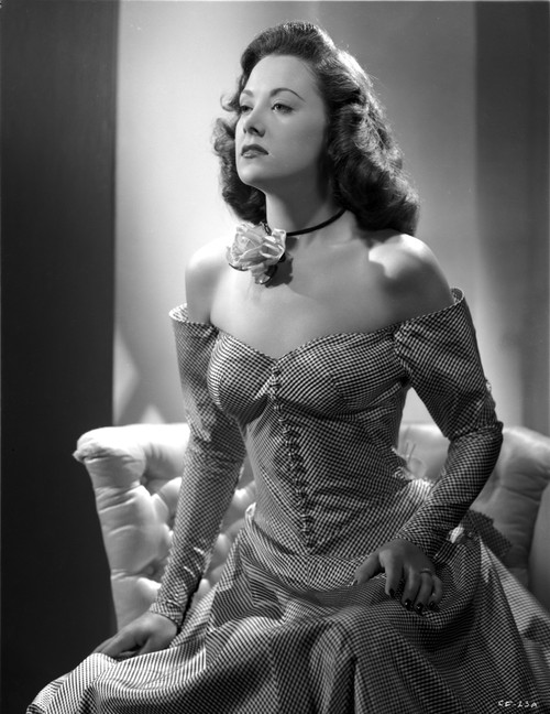 Carol Forman on a Dress sitting Portrait Photo Print - Item # VARCEL698651