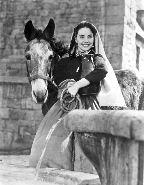 Song Of Bernadette Girl Portrait in Black in White Photo Print - Item # VARCEL698632
