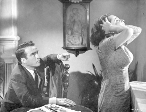 Suddenly Last Summer Couple Arguing Scene Excerpt from Film in Black and White Photo Print - Item # VARCEL698673