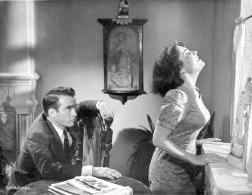 Suddenly Last Summer Couple Looking Out the Window Scene Excerpt from Film in Black and White Photo Print - Item # VARCEL698679