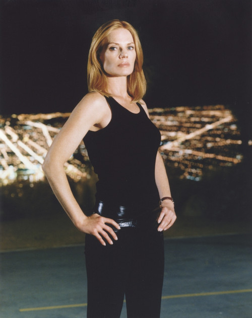 Marg Helgenberger Leaning in Wall with Red Dress Photo Print - Item # VARCEL698686