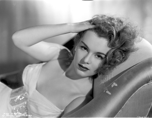 Eva Gabor on a Tube Dress Lying Photo Print - Item # VARCEL698812