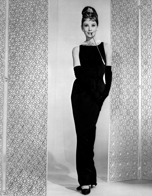 Audrey Hepburn Little Black Dress Breakfast at Tiffany's +tograph Hi Photo Print - Item # VARCEL698827