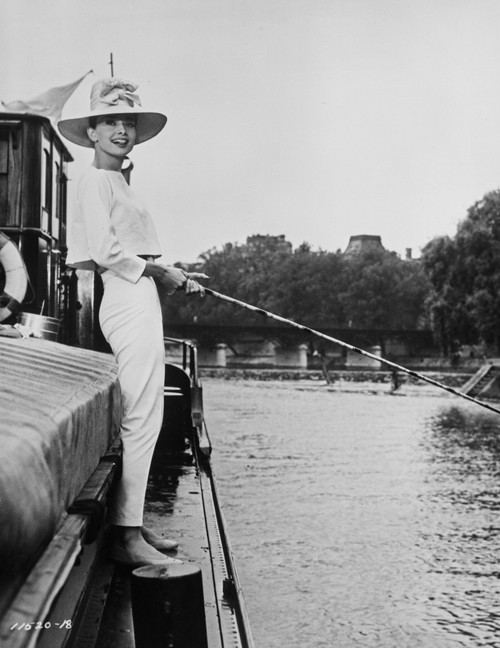 Audrey Hepburn Fishing Photo Print - Item # VARCEL698857