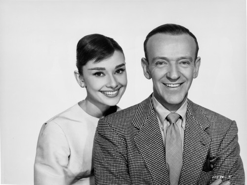 Audrey Hepburn and Fred Astaire posed in Portrait in Formal Attire Photo Print - Item # VARCEL698839