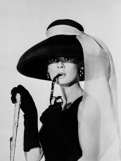 Audrey Hepburn Breakfast at Tiffany's Portrait Famous Photo Print - Item # VARCEL698890