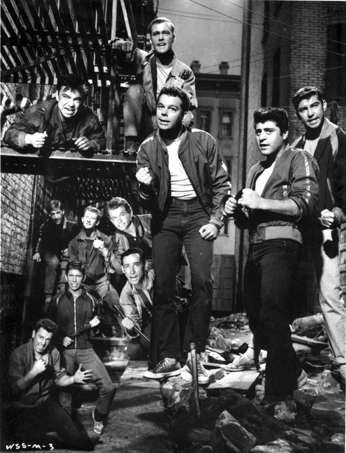 West Side Story The Jets Gang singing on an Alley Photo Print - Item # VARCEL698922
