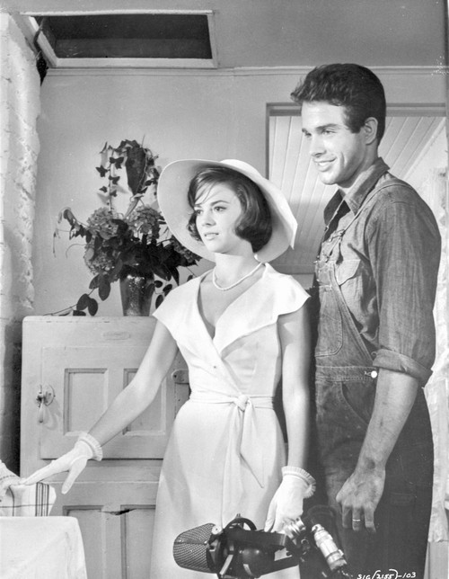 Splendor In The Grass Cast Members in Formal Outfit Couple Portrait Excerpt from Film in Black and White Photo Print - Item # VARCEL698977