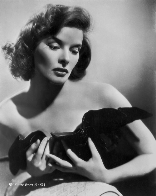 Katharine Hepburn wearing Black Gown Portrait Photo Print - Item # VARCEL698986