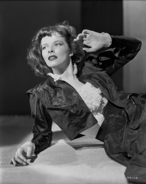 Katharine Hepburn in Black Dress Portrait Photo Print - Item # VARCEL698981