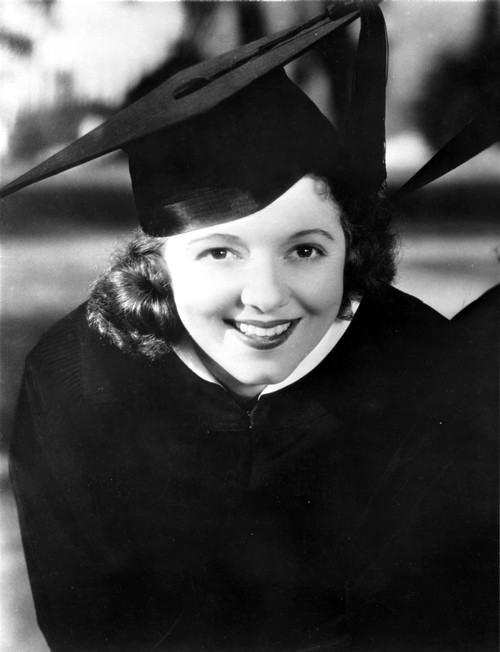 Janet Gaynor on a Graduate Attire Portrait Photo Print - Item # VARCEL699013