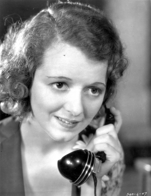 A portrait of Janet Gaynor talking on the telephone Photo Print - Item # VARCEL699021