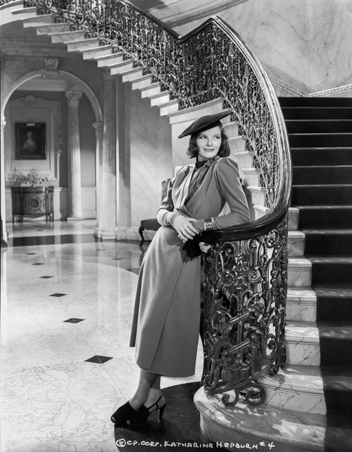 Katharine Hepburn Pose with White Shirt Photo Print - Item # VARCEL699033