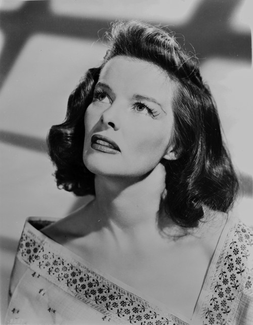 Portrait of Katharine Hepburn in White Dress Photo Print - Item # VARCEL699087
