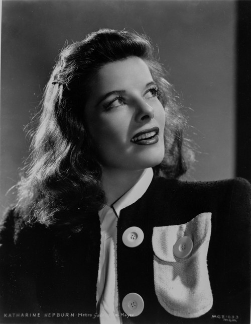 Katharine Hepburn posed in Black Dress Photo Print - Item # VARCEL699084