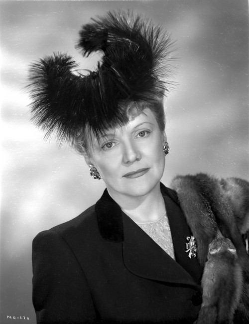 Minna Gombell on Furry hat Portrait Photo Print - Item # VARCEL699178