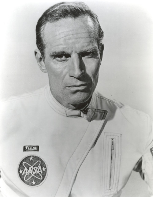 Charlton Heston Posed in White Nasa Uniform Portrait Photo Print - Item # VARCEL699254