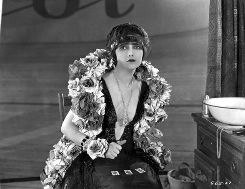 Jetta Goudal on Ruffled Flower on Shawl sitting Portrait Photo Print - Item # VARCEL699244