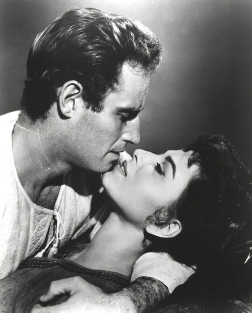 Portrait of Charlton Heston in Kissing Scene Photo Print - Item # VARCEL699291