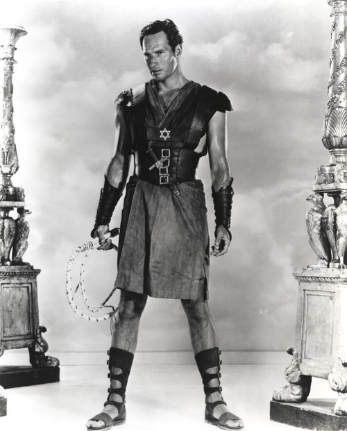 Charlton Heston standing in Barbarian Outfit with Sword Photo Print - Item # VARCEL699274