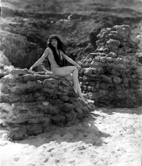 Gilda Gray Naked sitting on Rocks Photo Print - Item # VARCEL699341