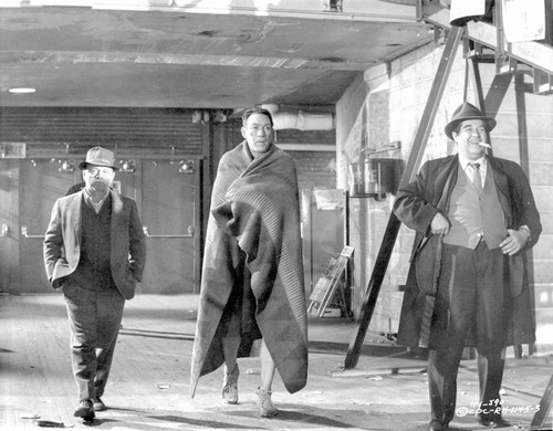 Requiem For A Heavyweight Scene of Louis with Escorts Excerpt from Film in Black and White Photo Print - Item # VARCEL699367