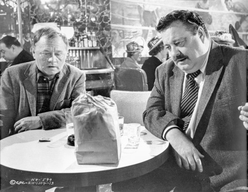 Requiem For A Heavyweight Two Men Looking Down Scene Excerpt from Film in Black and White Photo Print - Item # VARCEL699384