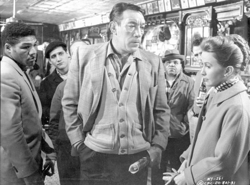Requiem For A Heavyweight Woman Surrounded by Men Scene Excerpt from Film in Black and White Photo Print - Item # VARCEL699387